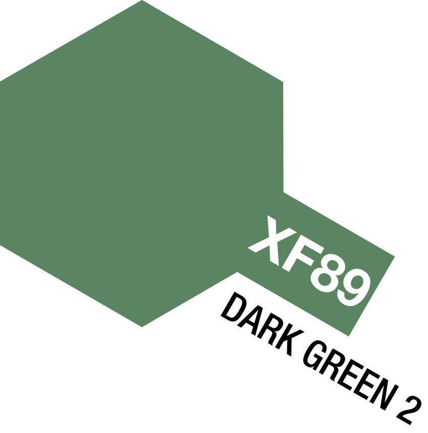 Tamiya XF-89 Dark Green 2 Acrylic Paint 10ml - German Camouflage Green