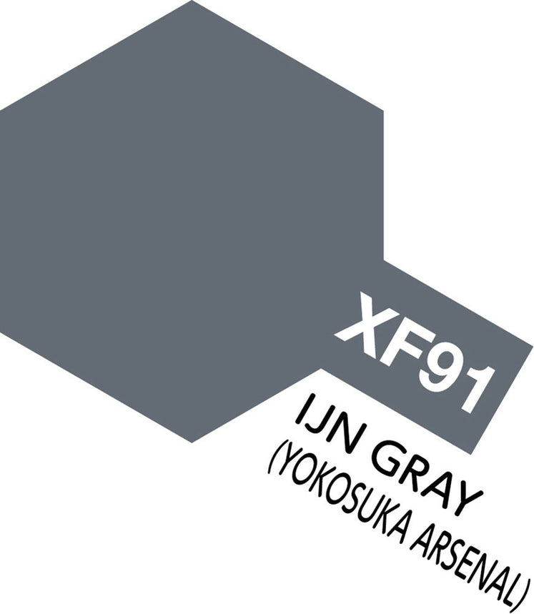 Tamiya XF-91 IJN Gray Acrylic Paint 10ml - Japanese Navy Ship Gray