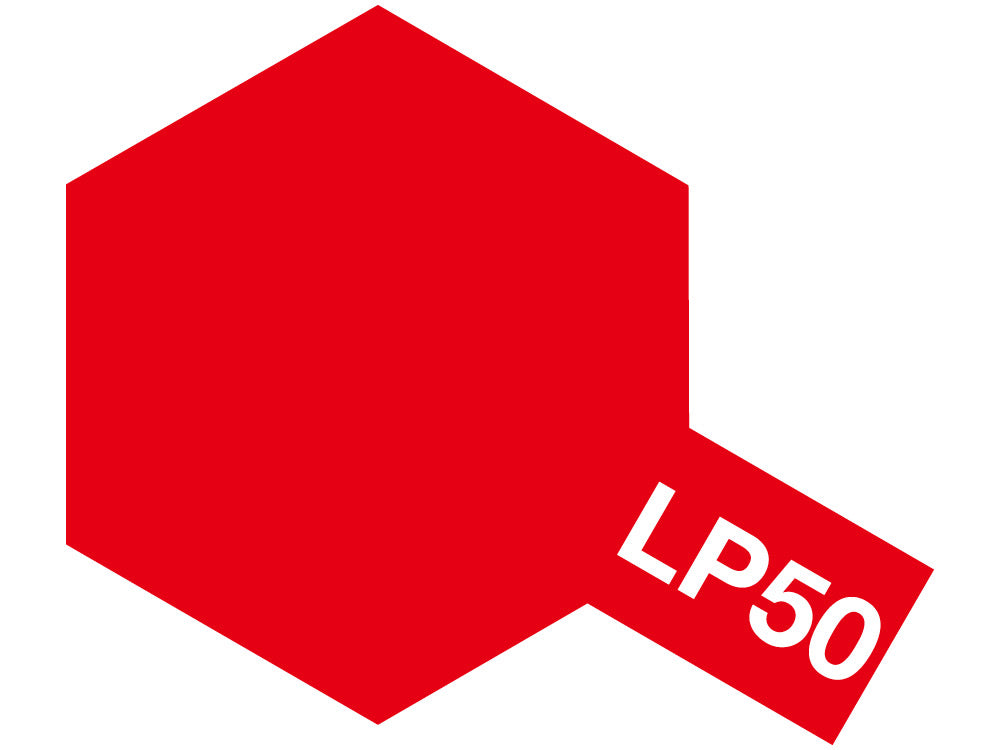 Tamiya LP-50 Bright Red Lacquer Paint 10ml - Racing Red Gloss