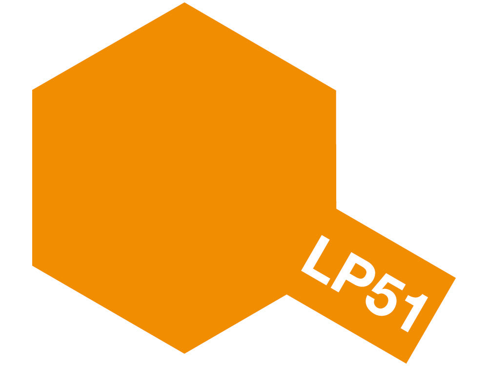 Tamiya LP-51 Pure Orange Lacquer Paint 10ml - Vibrant Solid Orange