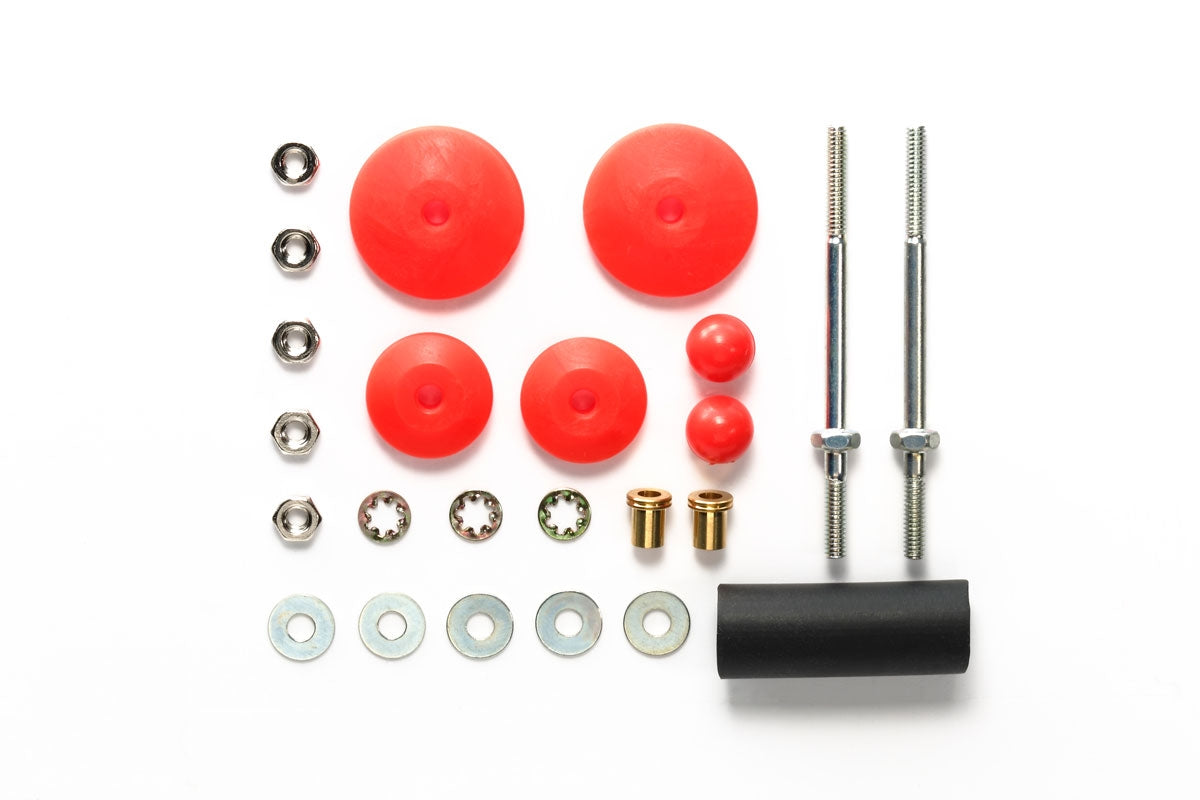 Tamiya JR LG Dia Stabilizer Head Set, 11mm/15mm (Red) 95401