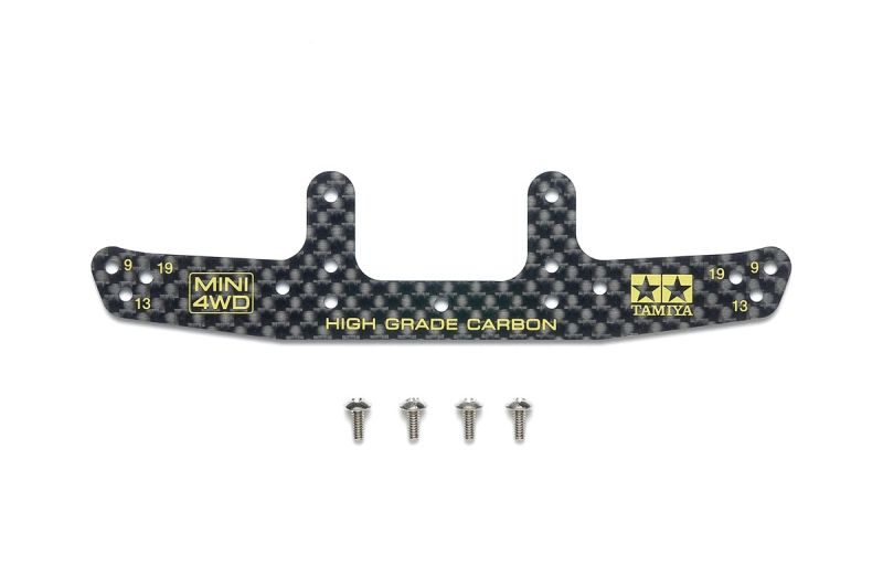 Tamiya JR HG Rear Bumper Plate, Carbon 1.5mm 95693