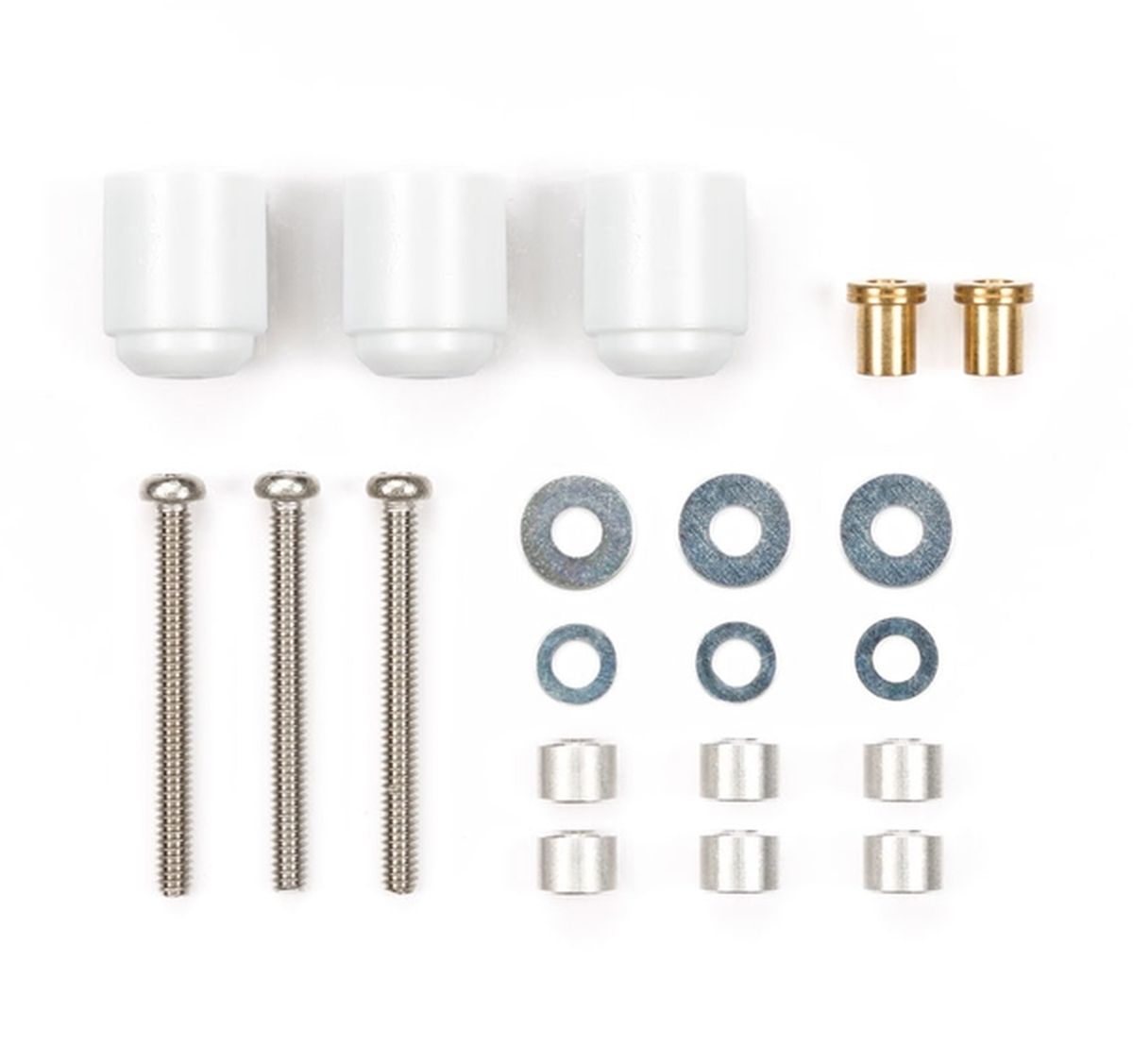 Tamiya Low Friction Hi - Mount Tube Stabilizer Set (White) Mini RC Upgrade Part