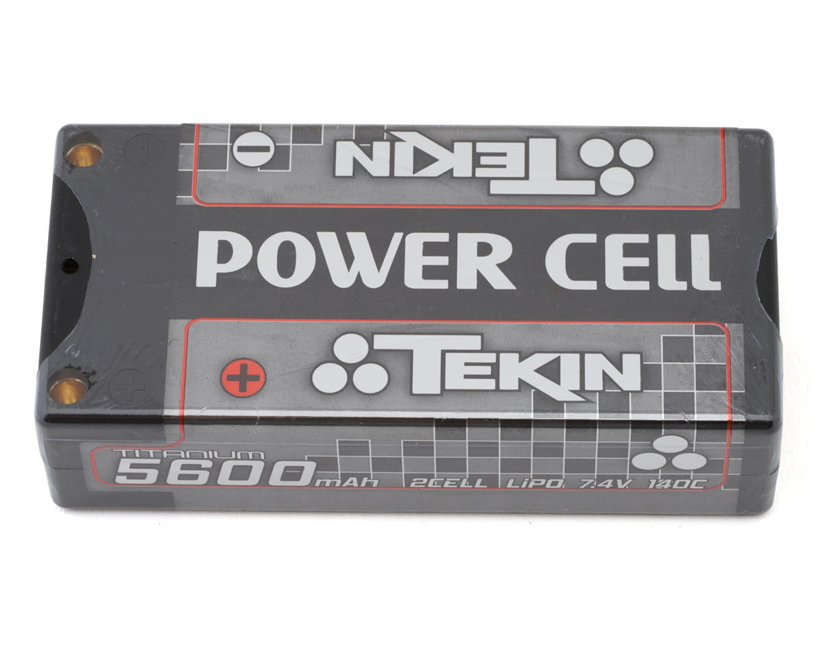 Tekin Titanium Power Cell 2S Shorty LiPo Battery 140C (7.4V/5600mAh) w/5mm Bullets TT1653