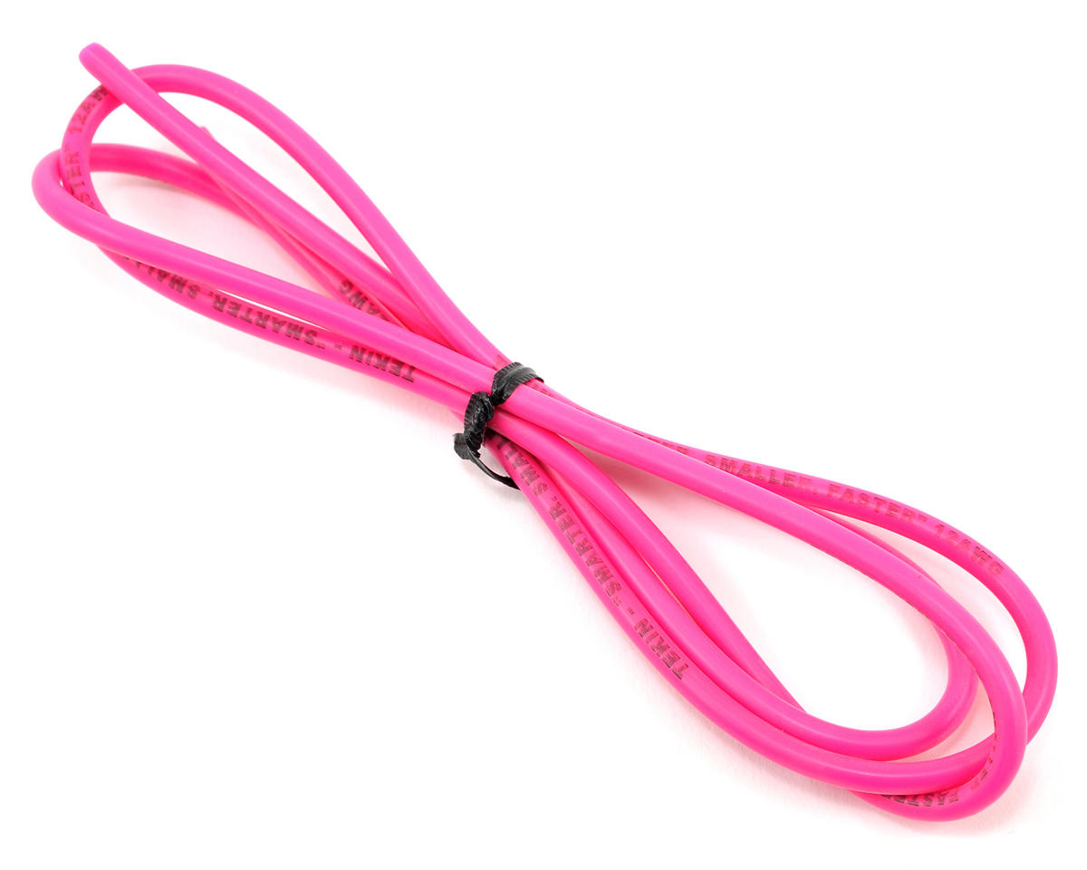 Tekin 12awg Silicon Power Wire (Pink) (3') TT3009