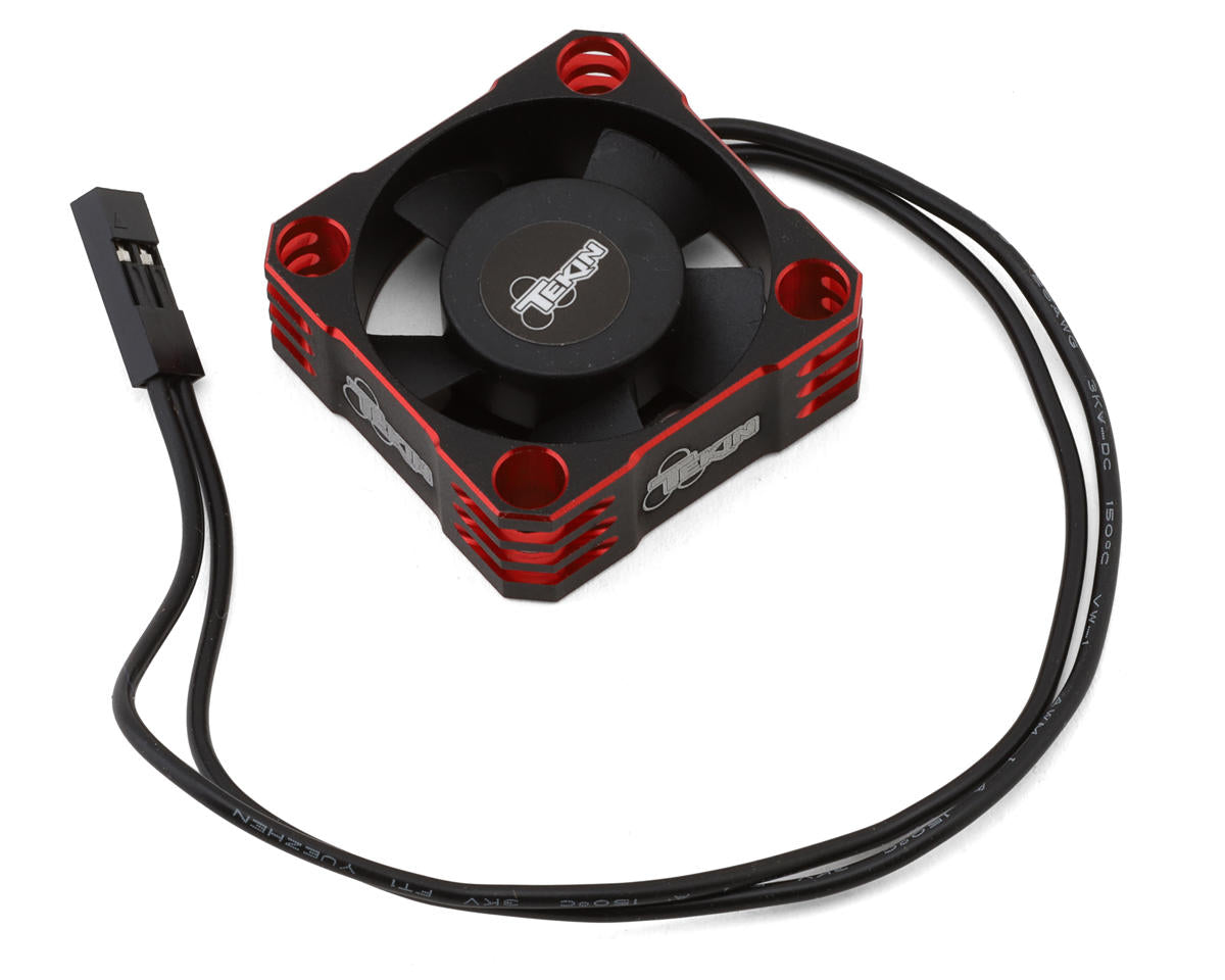 Tekin 30x30x10 Hiflow Aluminum Cooling Fan (Black/Red) TT3861