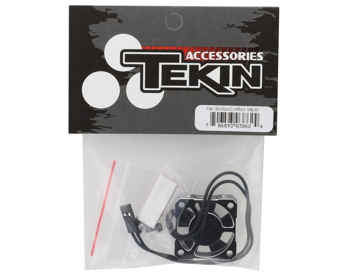 Tekin 30x30x10 Hiflow Aluminum Cooling Fan (Black/Silver) TT3862