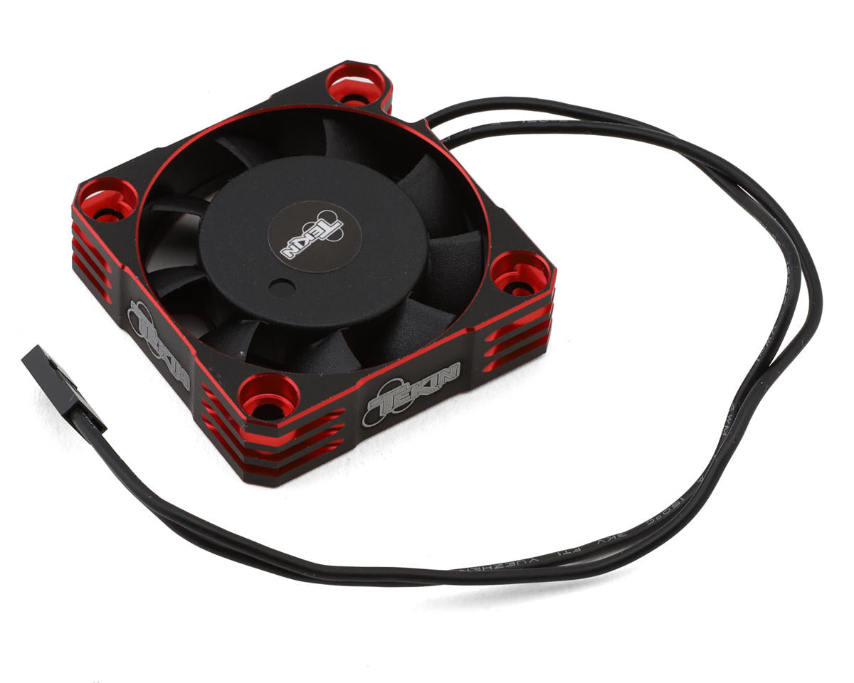 Tekin 40x40x10 Hiflow Aluminum Cooling Fan (Black/Red) TT3864