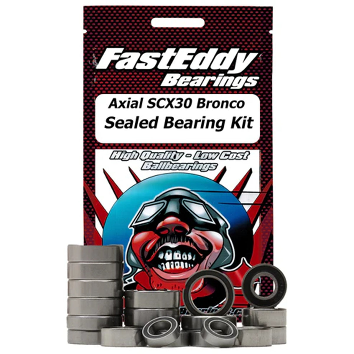 Team FastEddy Sealed Bearing Kit for Axial SCX24 Bronco 1/24 RC Crawler