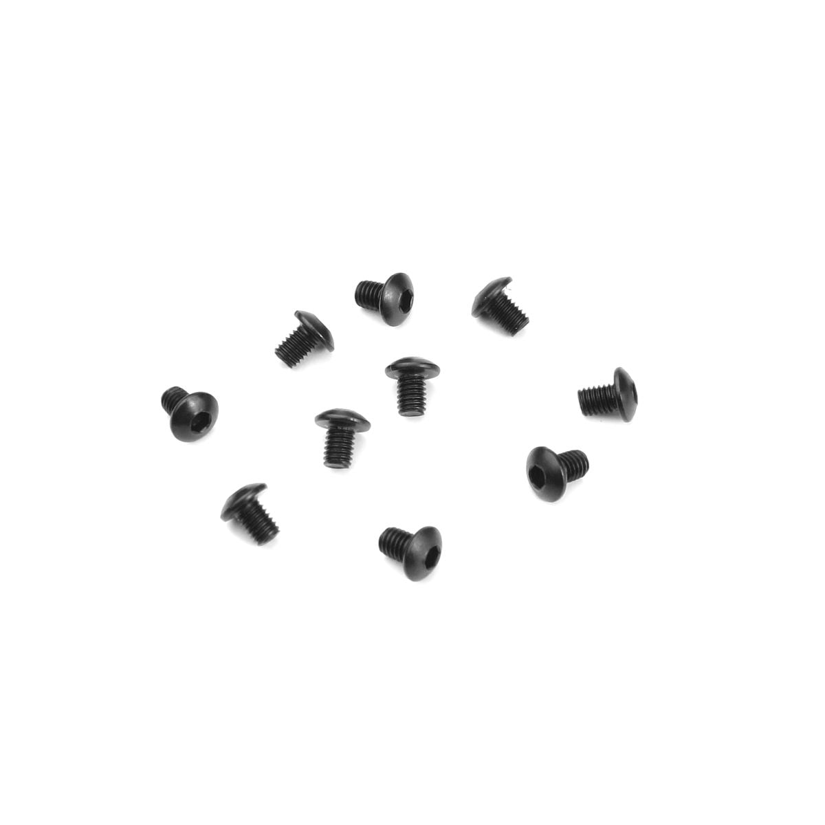 Tekno RC M3x4mm Button Head Screws, Black (10pcs)