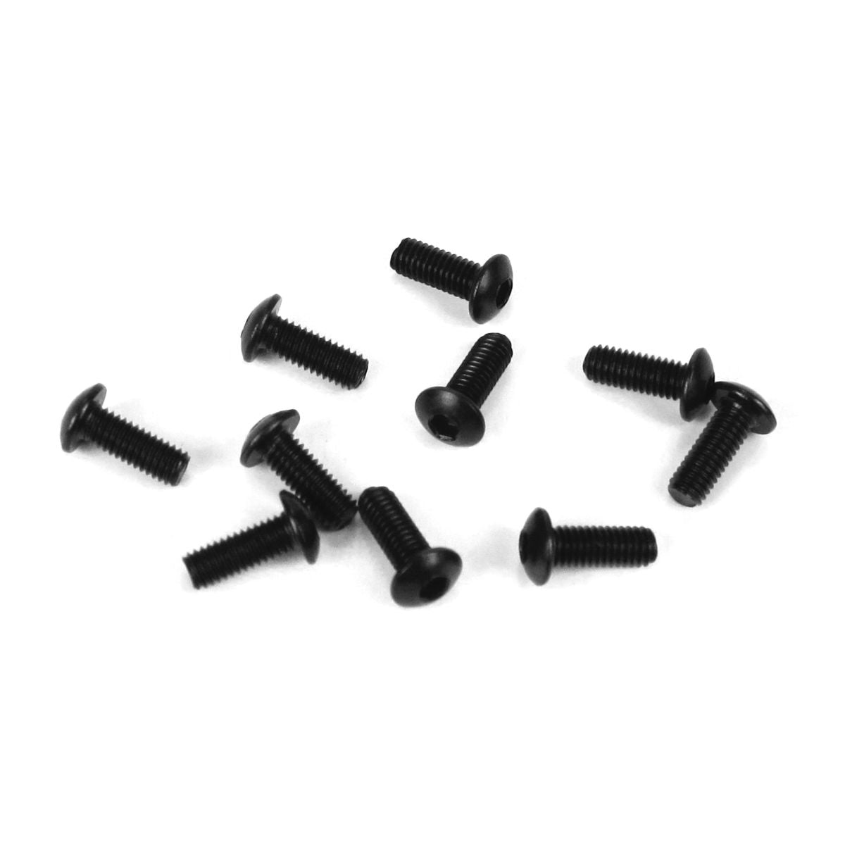 Tekno RC M3x8mm Button Head Screws, Black (10pcs)