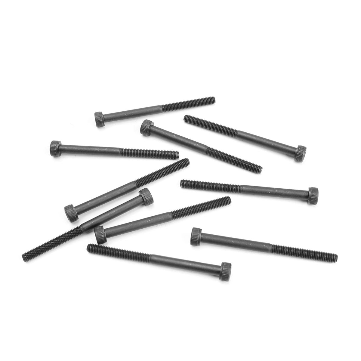 Tekno RC M3x40mm Black Cap Head Screws, 10pcs