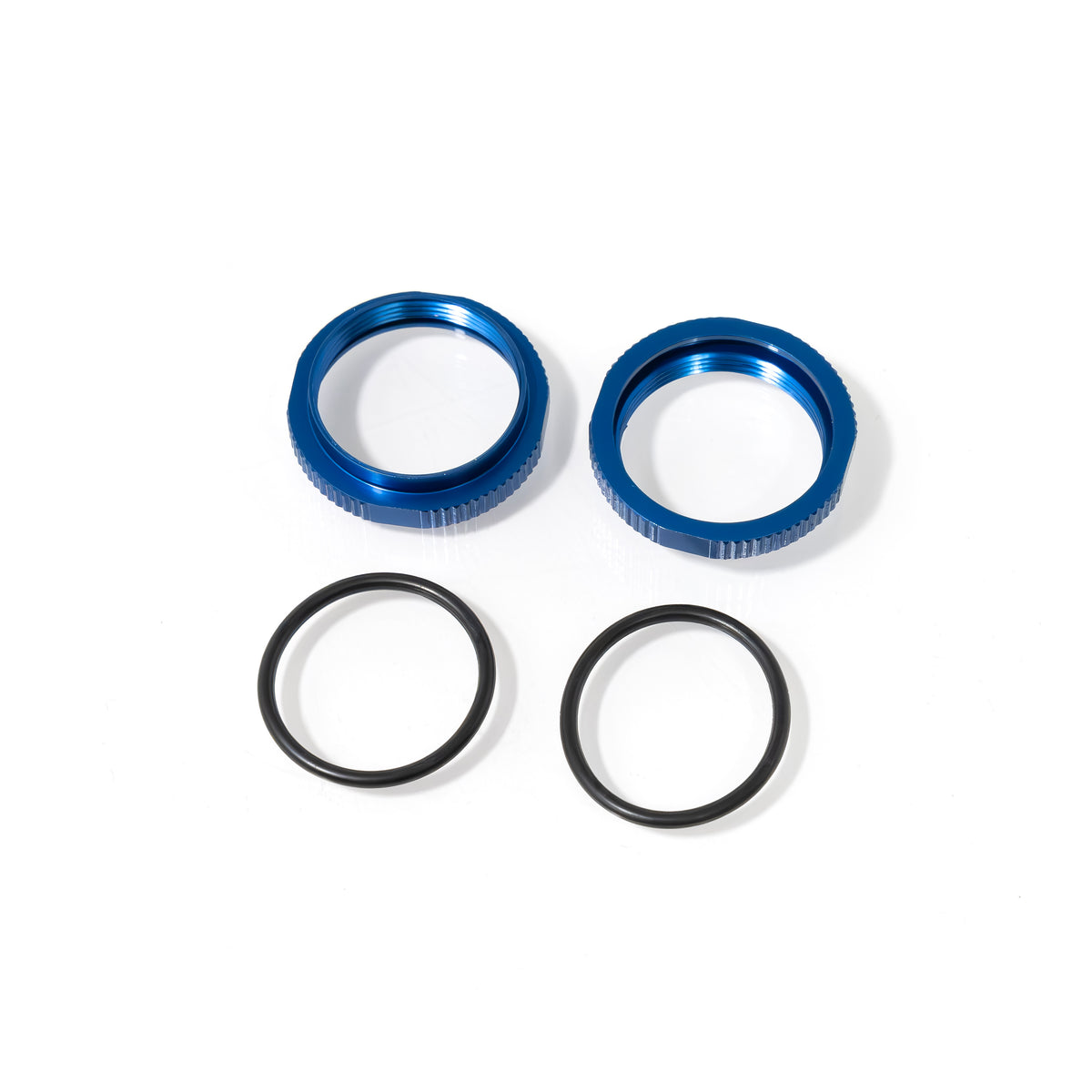 Tekno RC Short Aluminum Shock Adjustment Nuts Blue