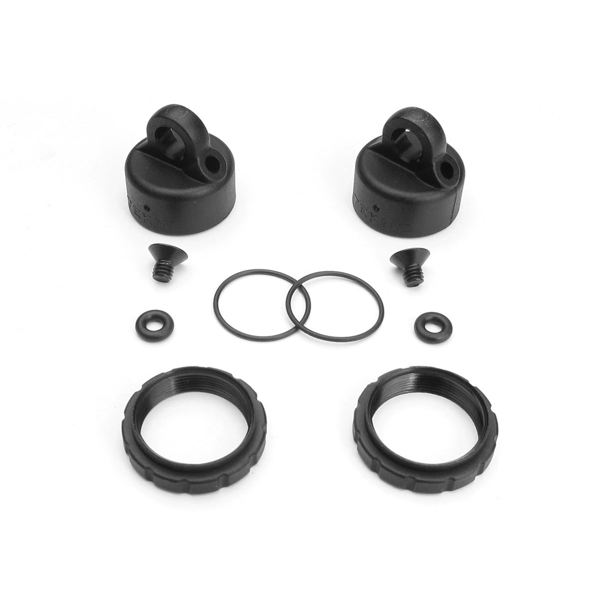 Tekno RC Composite Shock Cap and Spring Adjuster Set