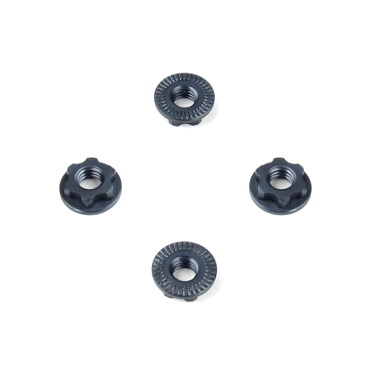 Tekno RC 7mm M4 Serrated Wheel Nuts