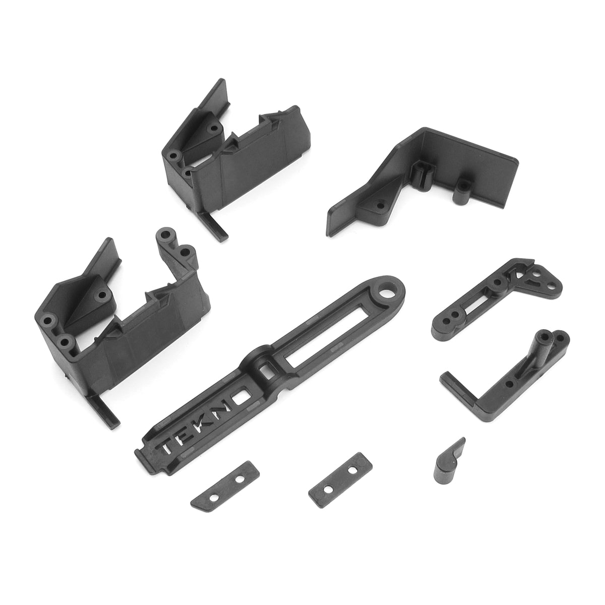 Tekno RC EB410 Side Guard, Servo Mount & Battery Accessories TKR6586