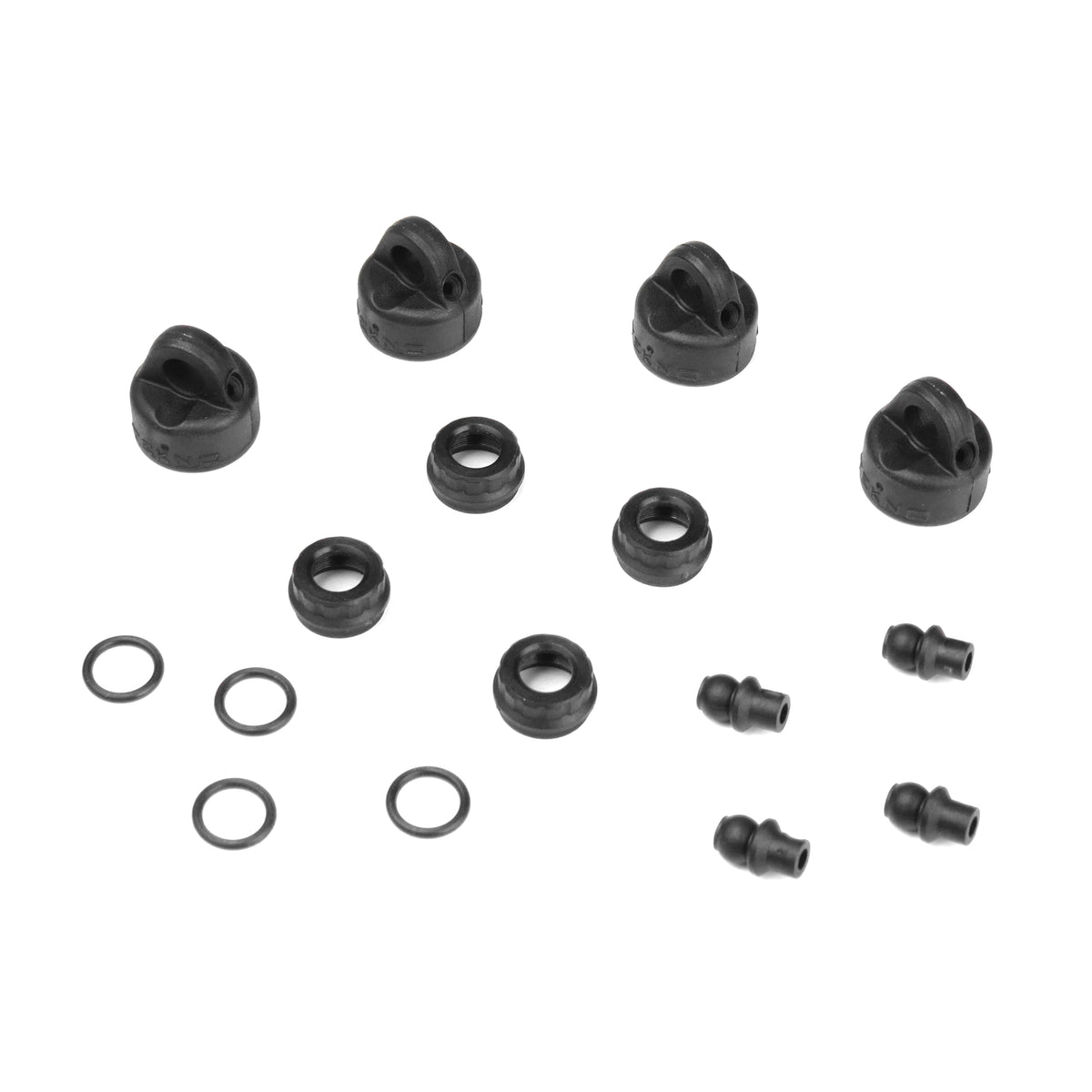 Tekno RC EB410 Shock/Cartridge Cap & Bushing Set TKR6712