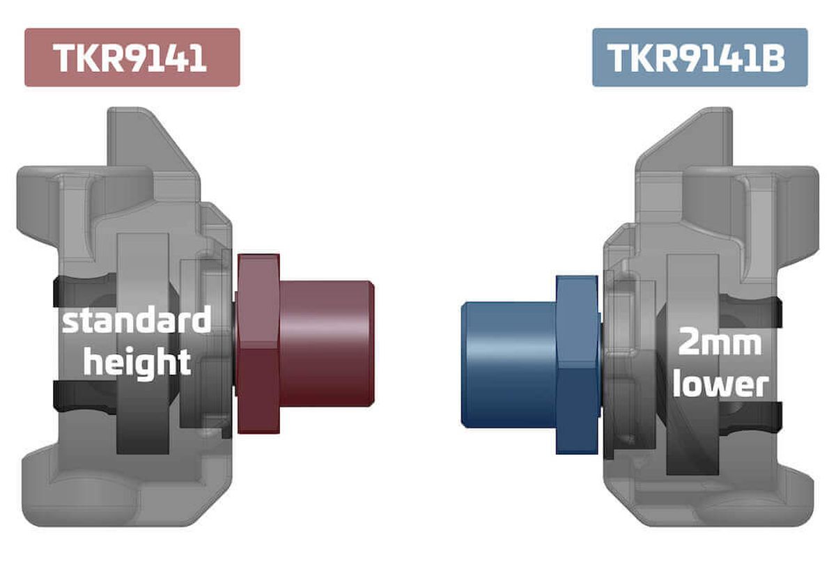 Tekno RC -2mm Adjustable Ackerman Spindles - image 2