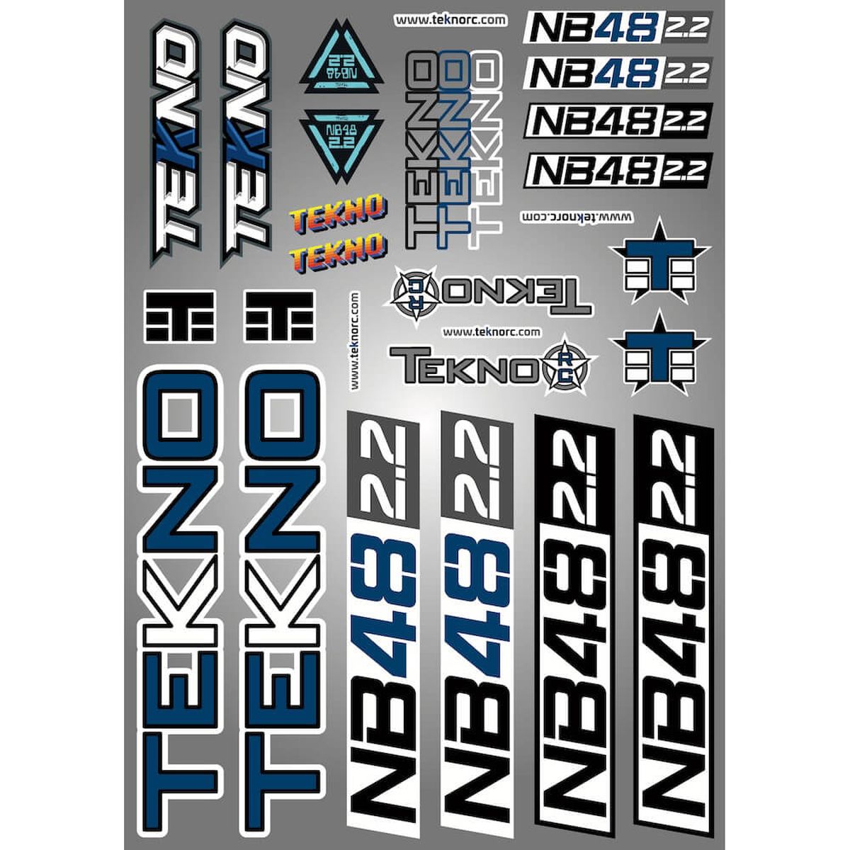 Tekno RC NB48 2.2 Decal Sheet