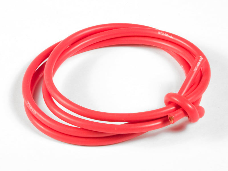 TQ Wire 13 Gauge Super Flexible Wire- Red 3' 1334