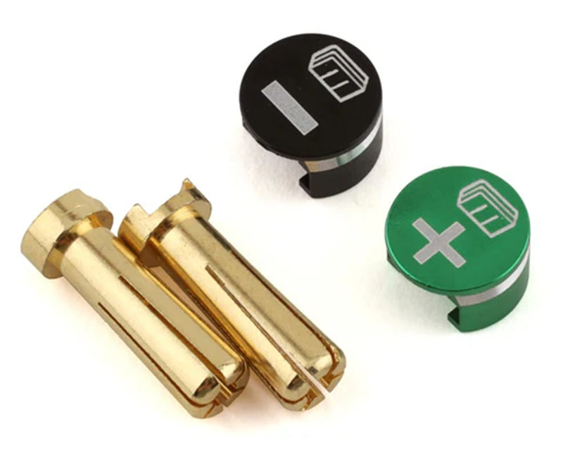 Whitz Racing Products Battery Grabs & Bullet Connectors (5MM)(Green)