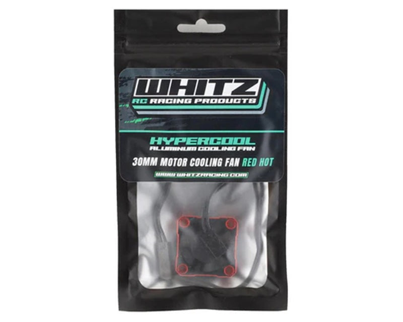 Whitz Racing Products HyperCool Aluminum Cooling Fan - 30mm - Red Hot