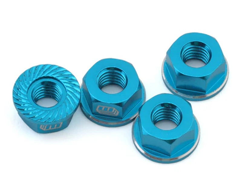 Whitz Racing Products M4 Flanged Wheel Nut (Blue)
