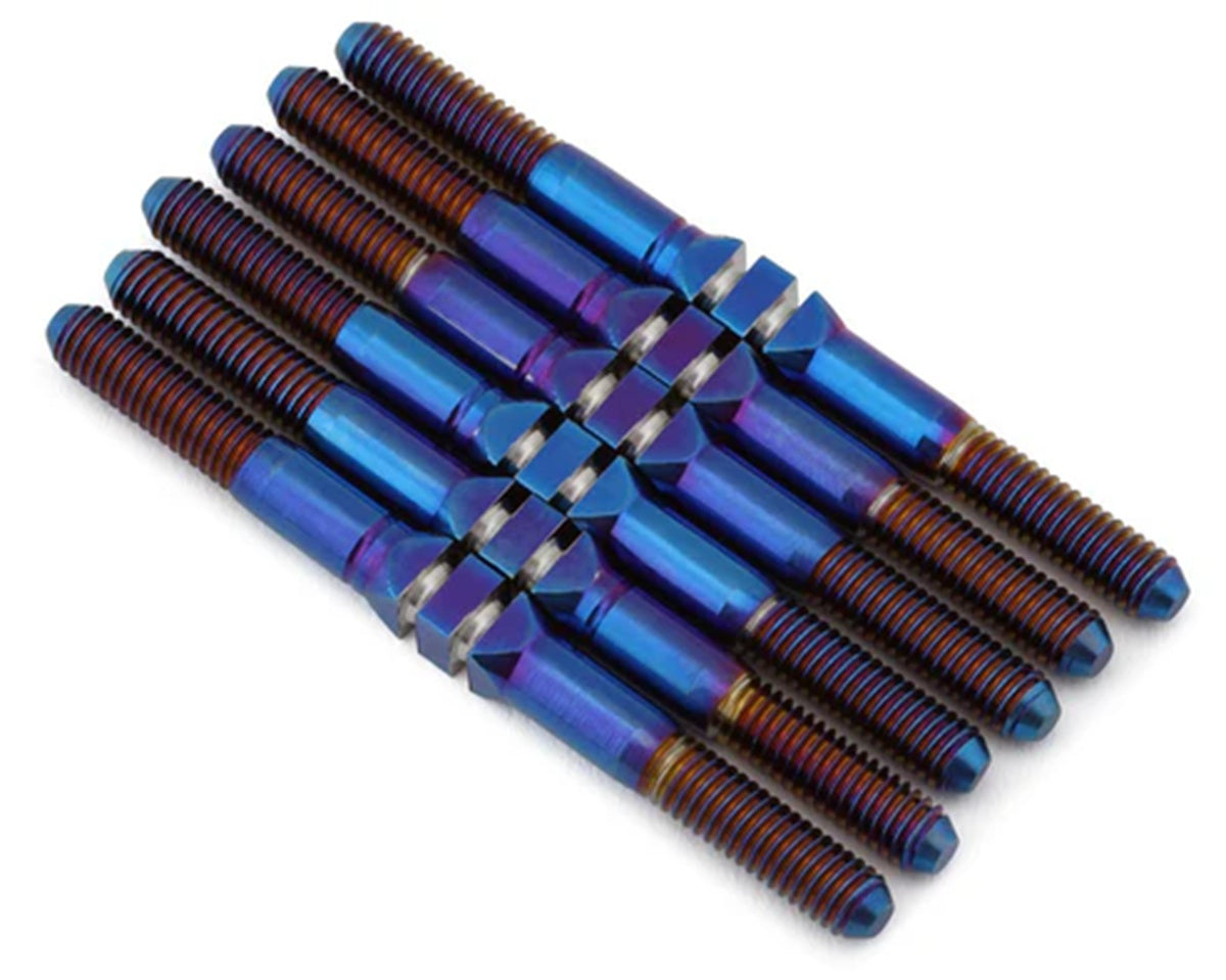 Whitz Racing Products Losi 22s DLM - HyperMax 3.5mm Titanium Turnbuckle Kit, Blue RC Upgrade Part