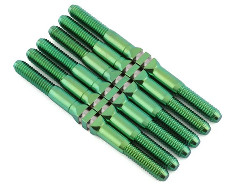 Whitz Racing TLR 22X - HyperMax 3.5mm Titanium Turnbuckle Kit, Green TLR22X-HM3