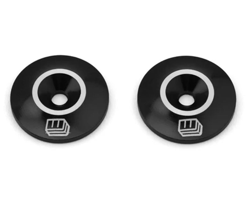 Whitz Racing Products Wing Washers / Buttons (Black) RC Upgrade Part