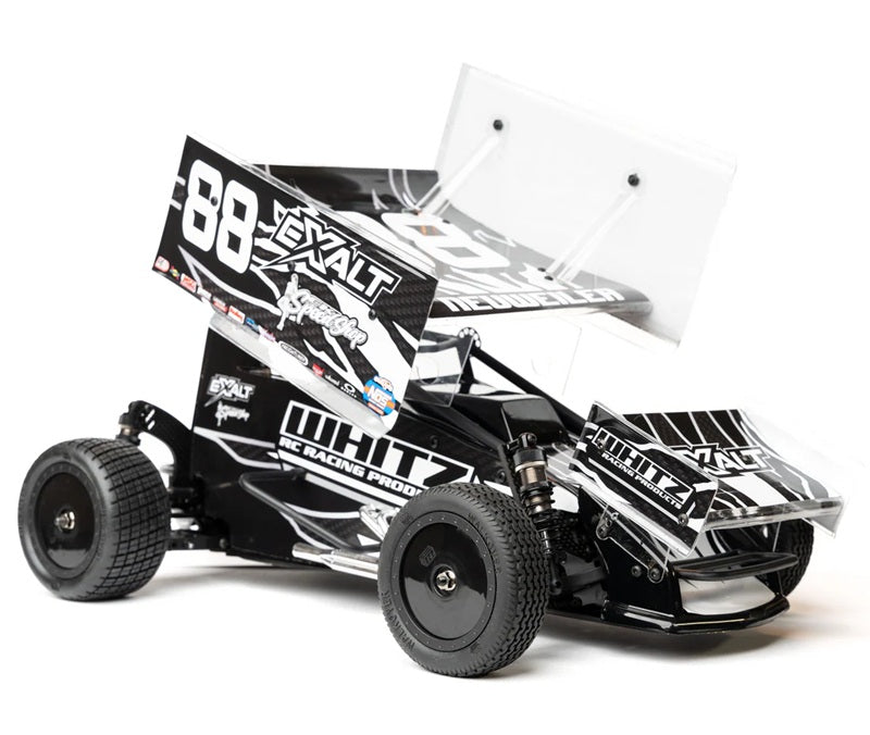 Whitz Racing Products 1/10 Whiplash Front 2.2" 12mm Sprint Car Wheels (2) (Black)