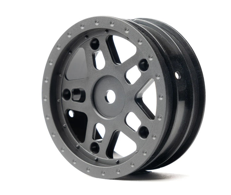 Whitz Racing Products 1/10 Whiplash Front 2.2" 12mm Sprint Car Wheels (2) (Blue)