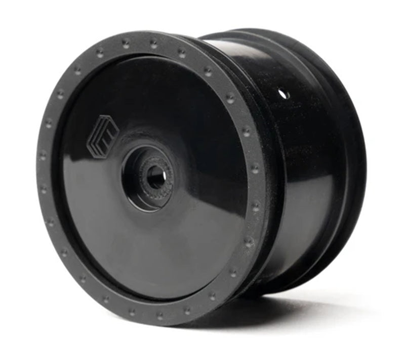 Whitz Racing Products 1/10 Whiplash Rear 2.2" 12mm Sprint Car Wheels (2) (Black)