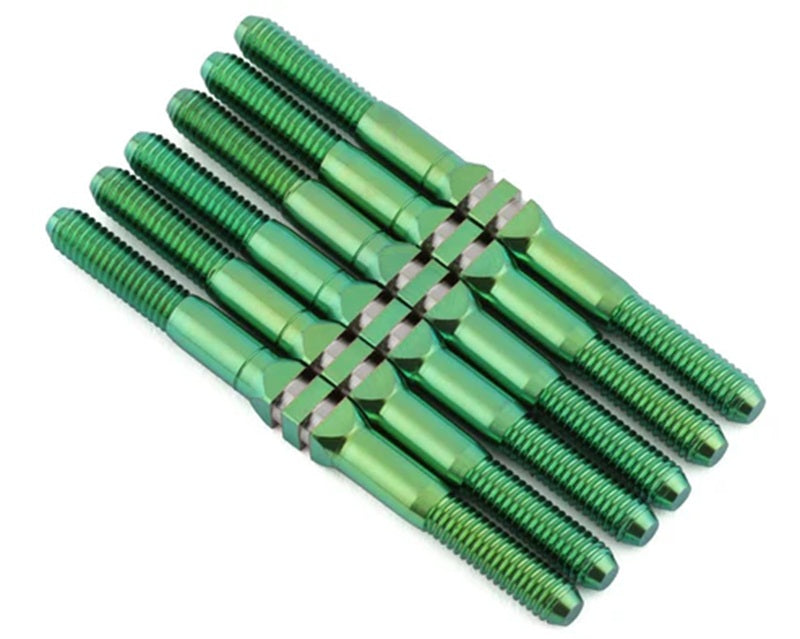 Whitz Racing Xray XB2 2025 - HyperMax 3.5mm Titanium Turnbuckle Kit, Green XB225-HM3