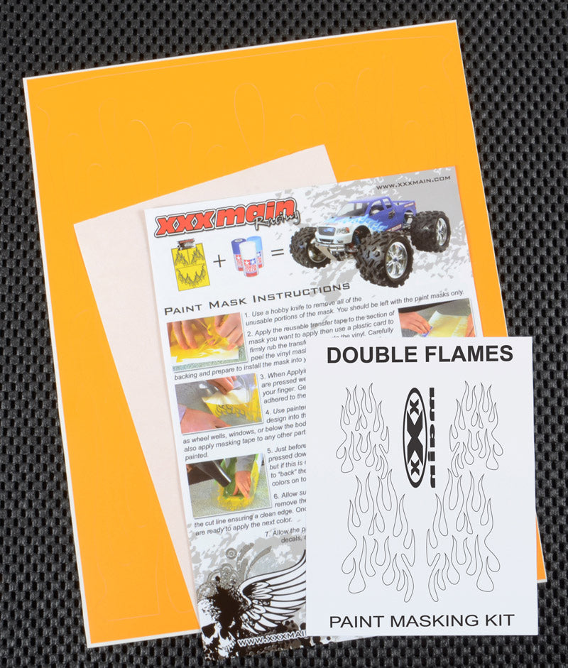XXX Main Racing Double Flames Paint Mask  M025L