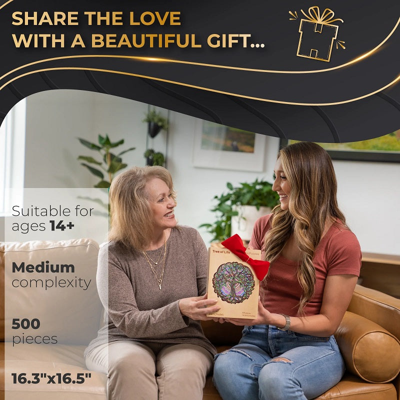 ZenChalet Puzzles Tree of Life Wooden Jigsaw Puzzle 500 pcs TL500