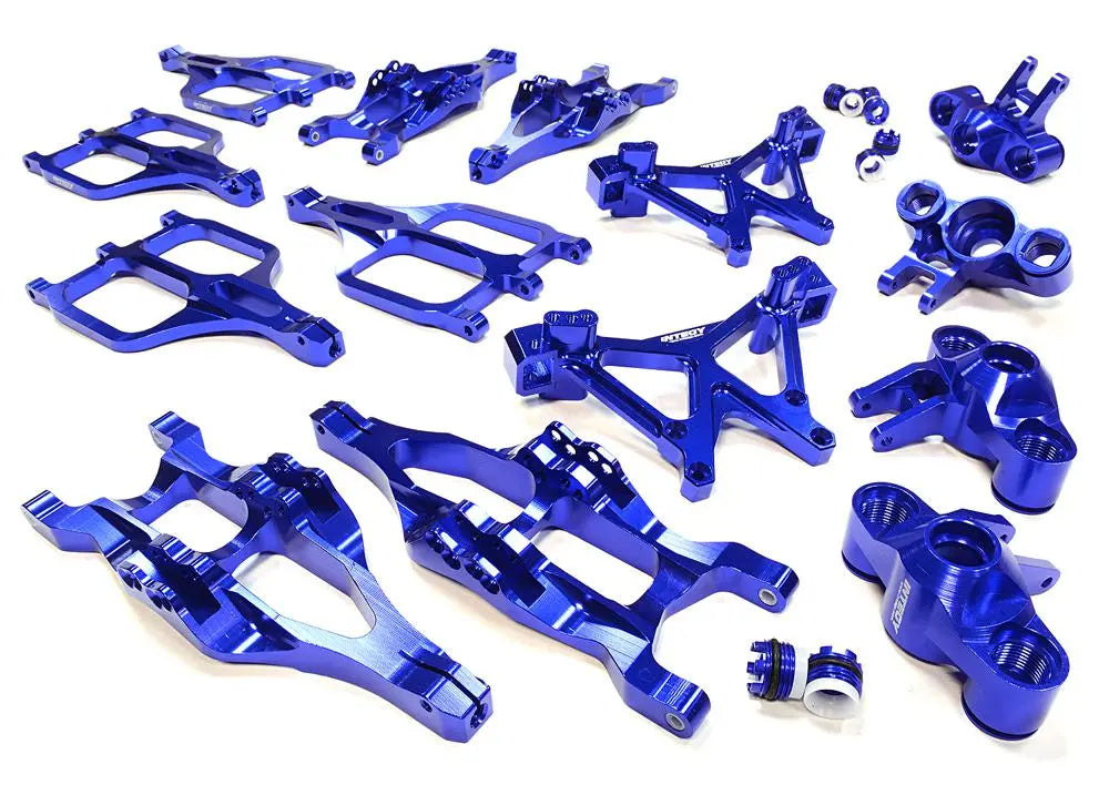 Integy Blue Aluminum Suspension Set Traxxas T-Maxx E-Maxx 3903/5/8 4907/8