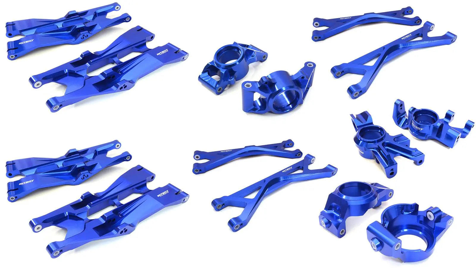 Integy Blue Billet Aluminum Suspension Conversion Kit Traxxas X-Maxx 4X4 C26835BLUE