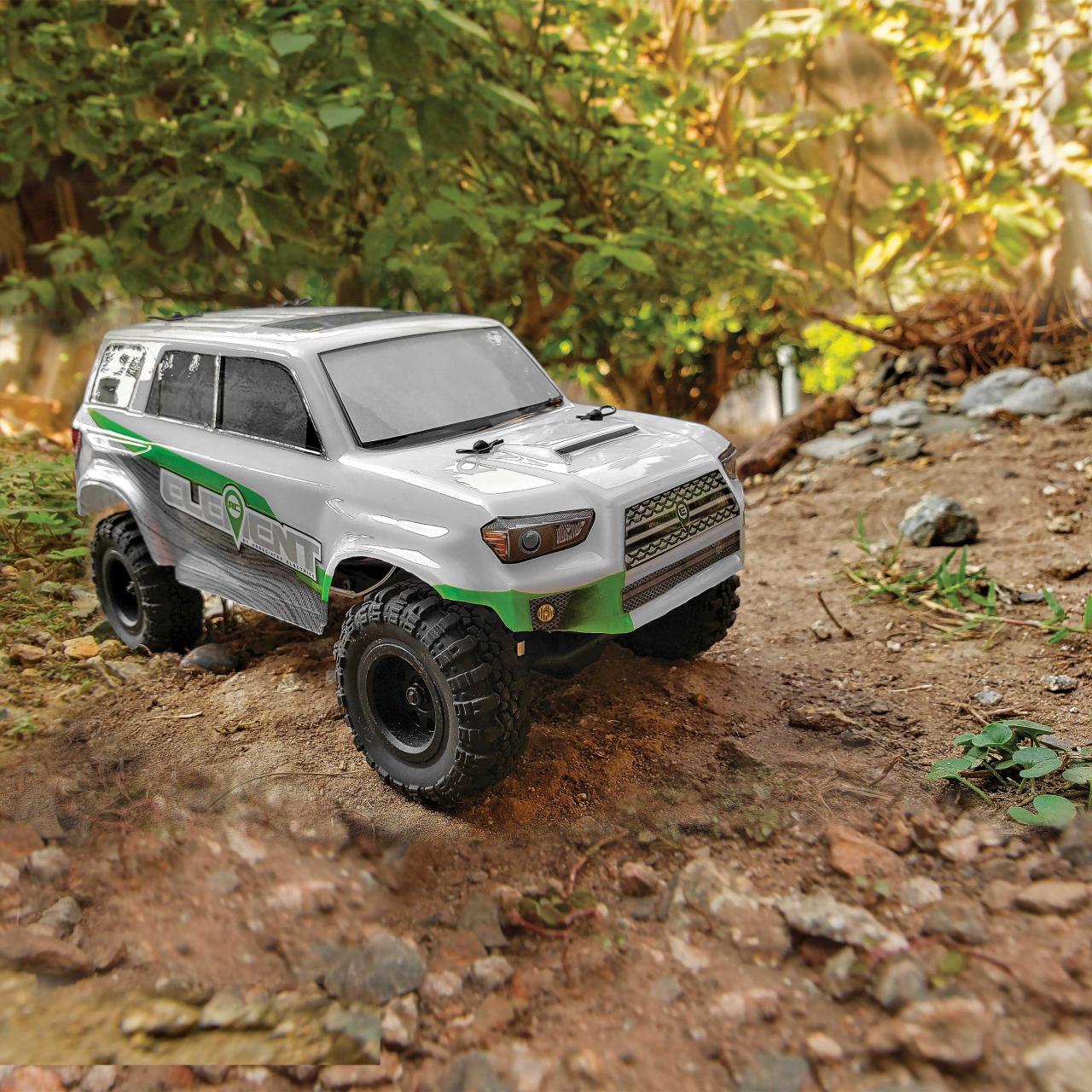 Element RC Enduro24 Trailrunner 1/24 4WD RTR Scale Mini Trail Truck Grey 2.4GHz Radio