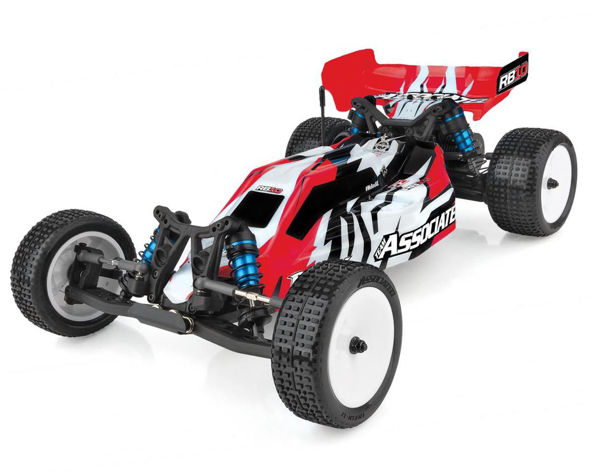 Team Associated RB10 1/10 Electric Off-Road 2wd Buggy RTR LiPo Battery & Charger Red Combo