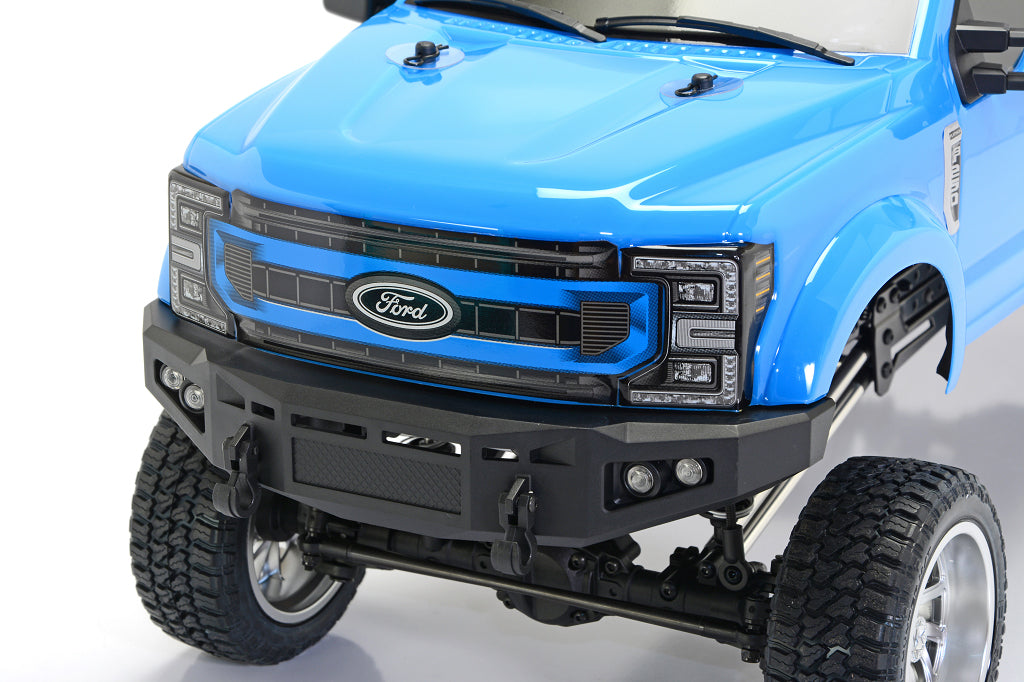 CEN Racing Ford F250 1/10 4WD KG1 Edition Lifted Truck RGB LED Lights Daytona Blue RTR