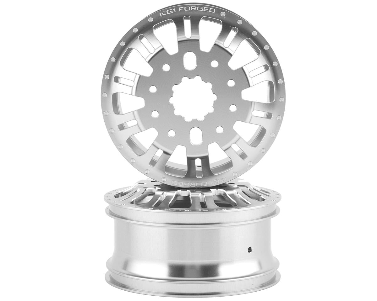 CEN Racing KG1 KD004 DUEL Front Dually Aluminum Wheel (Silver) (2)