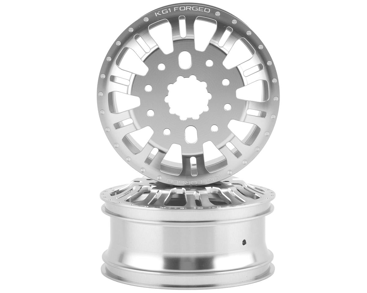 CEN Racing KG1 KD004 DUEL Rear Dually Aluminum Wheel (Silver) (2)