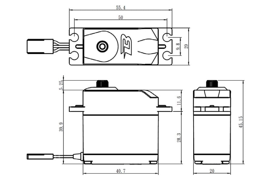 Savox Budget Analog Servo Standard Size Metal Gears