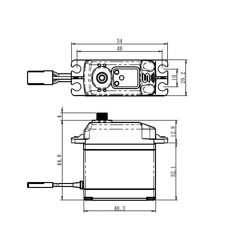 Savox HV Brushless Digital Large Scale Servo Tall Soft Start 8.4V