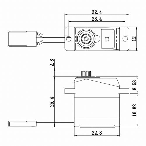 Savox SAVSH0263MGP Micro Digital Servo w/ Soft Start 0.10/30 @