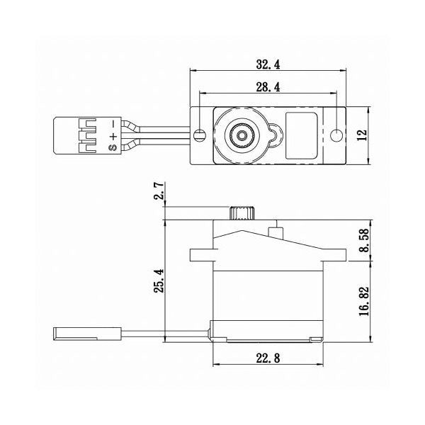 Savox SAVSH0350P Micro Digital Servo w/Soft Start 0.16sec / 36oz @