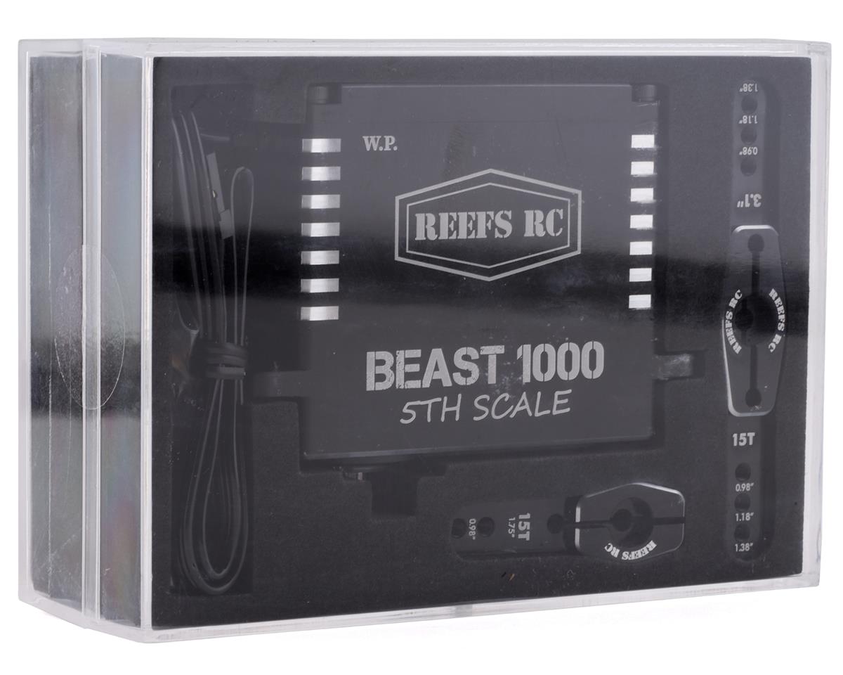 Reefs RC Beast 1000 1/5th Scale High Torque High Speed Brushless Servo w/ Aluminum Horns