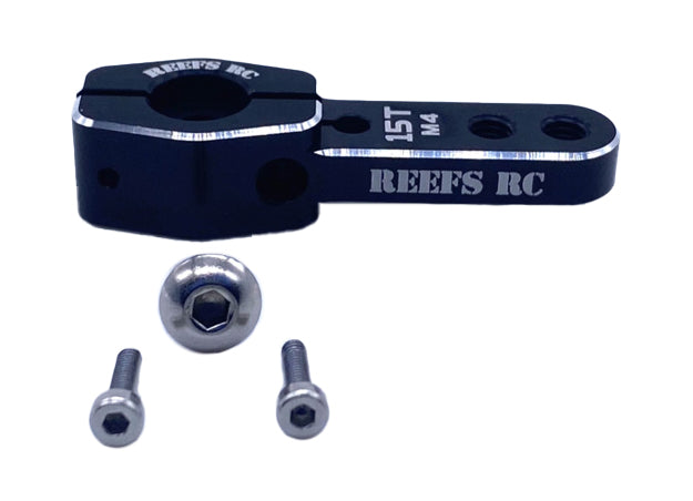 Reefs RC Single Side Heavy Duty Servo Horn 15T 4mm Holes for 5th Scale