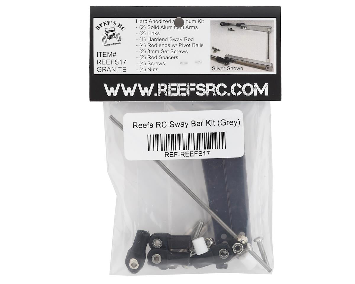 Reefs RC 7075 Hard Anodized Aluminum Sway Bar Kit - Gray (21pcs)